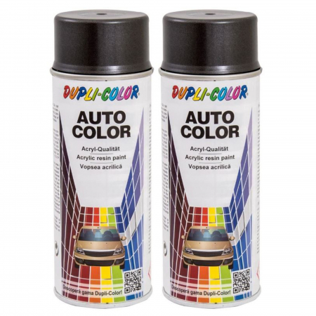 Vopsea Auto - Pachet 2 Vopsea Spray Auto Dupli Color Dacia Gri Carbon Metalizata 350 ml