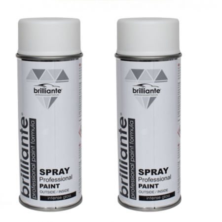 Vopsea Auto - Pachet 2 x Vopsea Spray Brilliante Alb Clasic Mat RAL 9003 400 ml