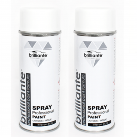 Pachete si promotii - Pachet 2 x Vopsea Spray Brilliante Alb Pur Lucios RAL 9010 400 ml