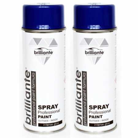 Vopsea Auto - Pachet 2 x Vopsea Spray Brilliante Albastru Marin Ral 5002 400 ml