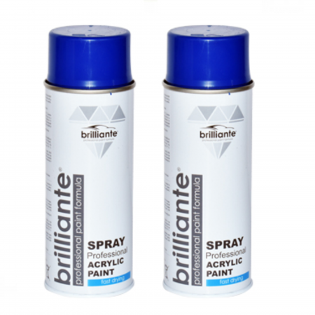 Vopsea Auto - Pachet 2 x Vopsea Spray Brilliante Albastru Semnal RAL 5005 400 ml