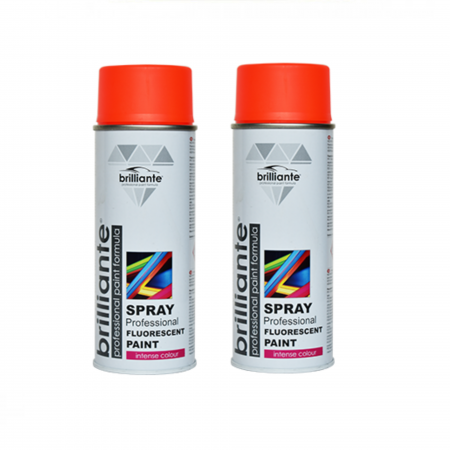 Vopsea Auto - Pachet 2 x Vopsea Spray Brilliante Fluorescentă Roșu 400 ml