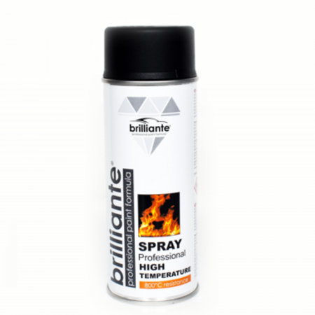 Vopsea Auto - Vopsea Spray Brilliante Temperaturi Înalte Negru 400 ml