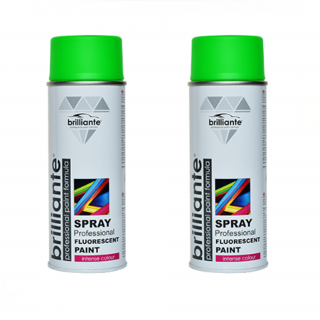 Pachete si promotii - Pachet 2 x Vopsea Spray Brilliante Fluorescentă Verde 400 ml