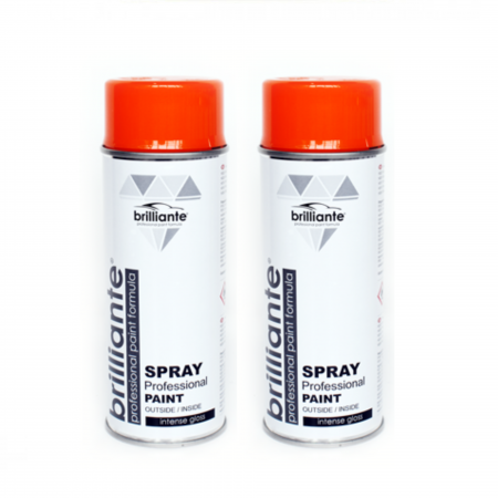 Vopsea Auto - Pachet 2 x Vopsea Spray Brilliante Portocaliu Pur RAL 2004 400 ml