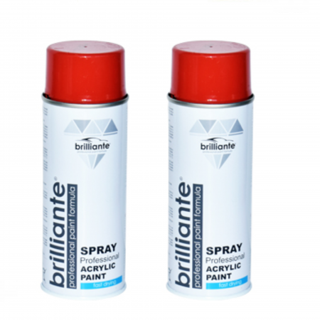 Pachete si promotii - Pachet 2 x Vopsea Spray Brilliante Roșu Coral RAL 3016 400 ml