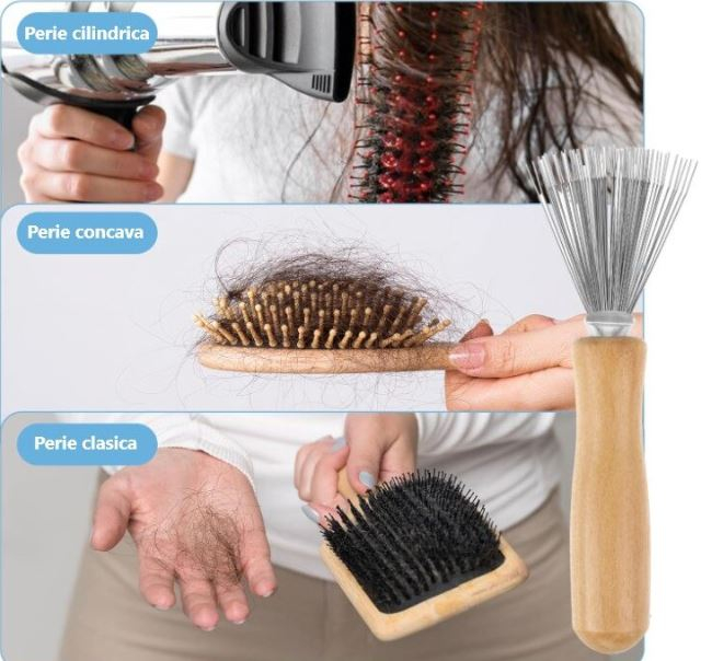 Accesoriu de curatat peria de par, 11 cm [3]