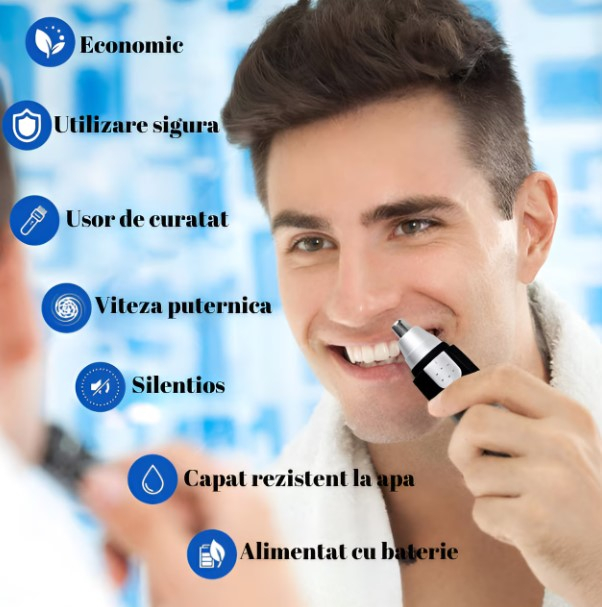 Aparat pentru tuns parul din nas si urechi - trimmer pentru nas si urechi [6]