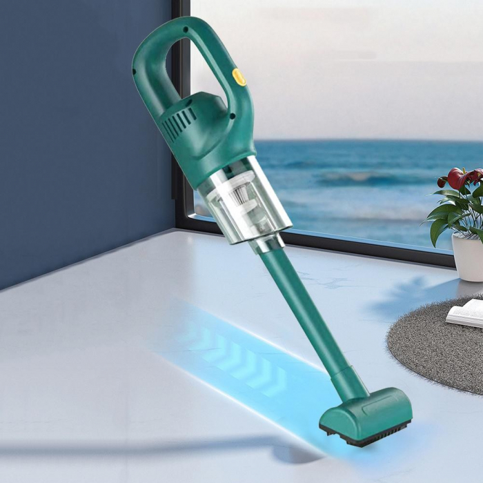 Aspirator Portabil fara Fir, Incarcare USB, Pentru Casa si Masina, Autonomie 45 min, Verde [2]