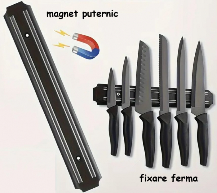 Bara magnetica pentru cutite, scule sau instrumente bricolaj, prindere in 2 suruburi, lungime 33 cm [2]