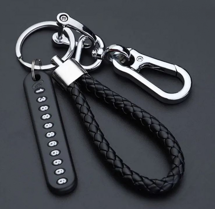 Breloc pentru chei, piele ecologica, 10 cm [3]