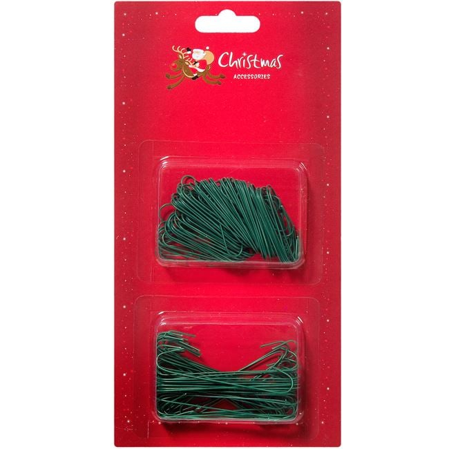 Carlige verzi pentru globuri, 2 marimi - 150buc [2]