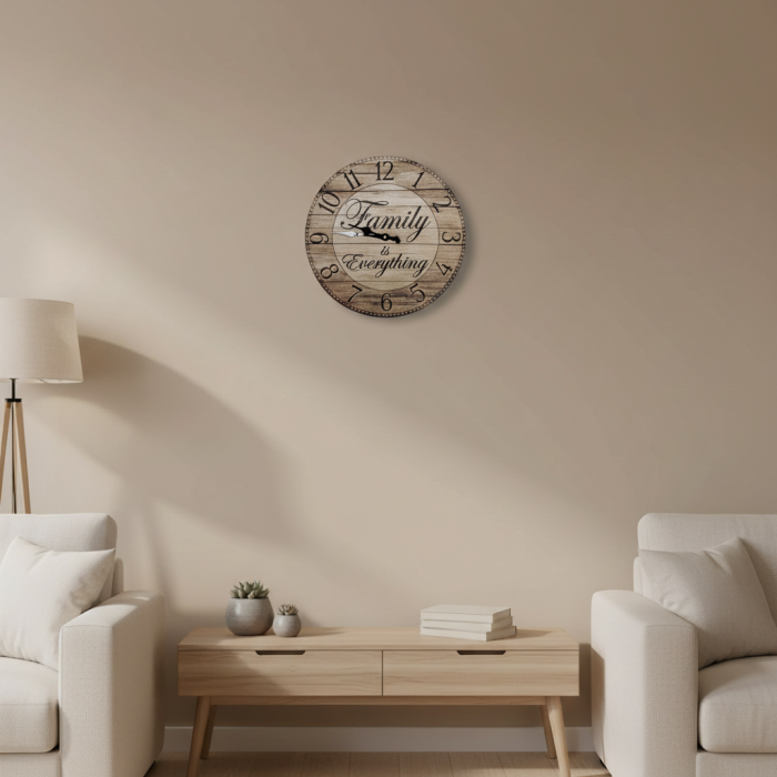 Ceas de perete MDF, Family is Everything , 34cm [2]