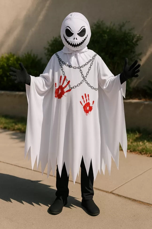 Costum Halloween fantoma, copii, 6 ani [1]