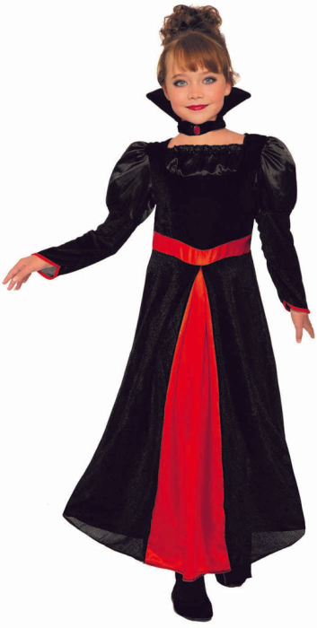 Costum Halloween, fete, rochie vampir, 6 ani [1]