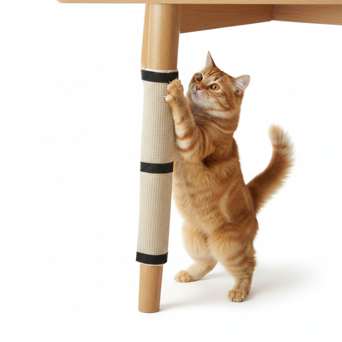 Covor de ascutit ghiare pentru pisica, sistem de prindere de mobila cu arici, 63x25 cm [2]