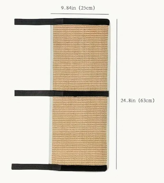 Covor de ascutit ghiare pentru pisica, sistem de prindere de mobila cu arici, 63x25 cm [5]