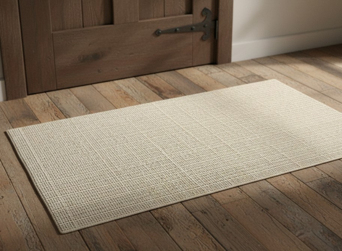 Covor rustic, bej, 100% bumbac, 80x50 cm [3]