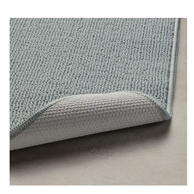 Covoras de baie, gri, textura moale, antiaderent, 60x40 cm [2]