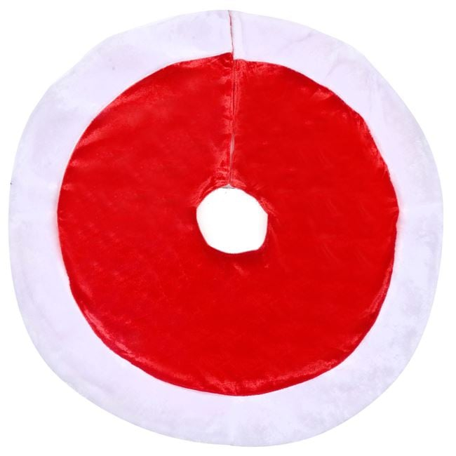 Covoras pentru brad catifelat, alb-rosu - 66 cm [2]