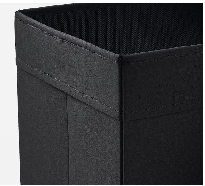 Cutie din material textil, neagra,  25x35x25 cm [3]
