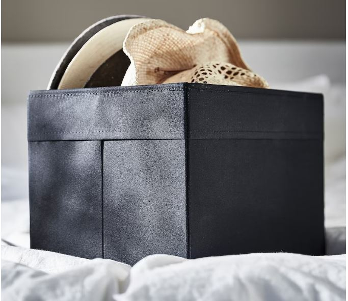 Cutie din material textil, neagra,  25x35x25 cm [5]