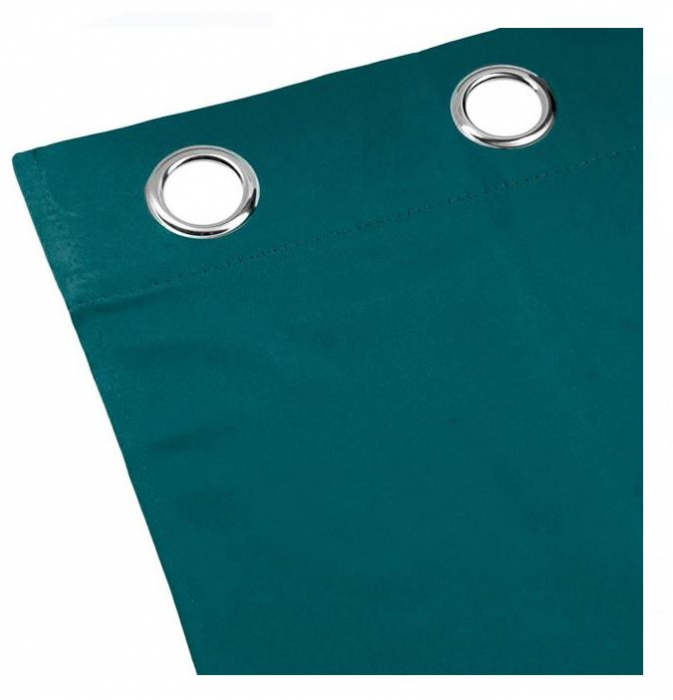 Draperie decorativa petrol, fixare cu Inele incluse, Syamag, 140x260 cm [2]