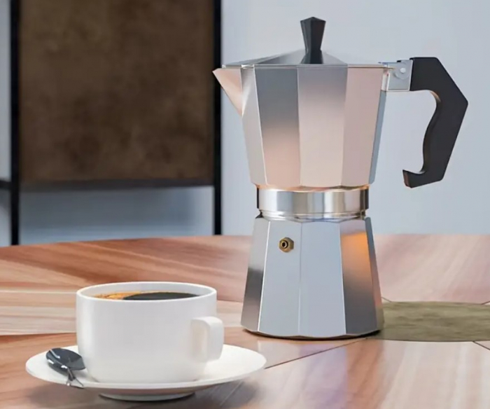 Espressor cafea tip Mocapot, din aluminiu, 17 cm [2]