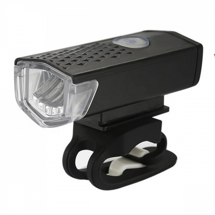 Far cu LED proiector pentru bicicleta, cablu USB inclus, 3 moduri de lumina, IPX4, negru [1]