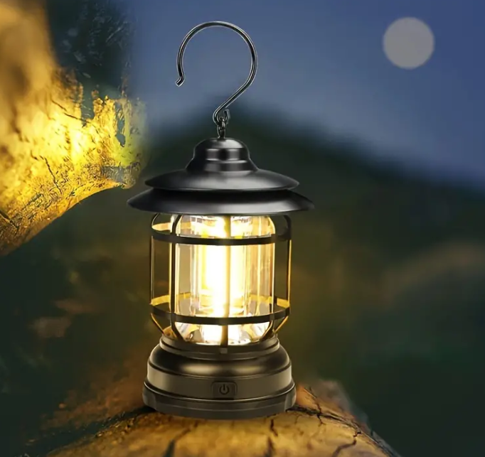 Felinar camping cu 3 LED-uri, rezistent la apa, 2 intensitati de iluminare [3]