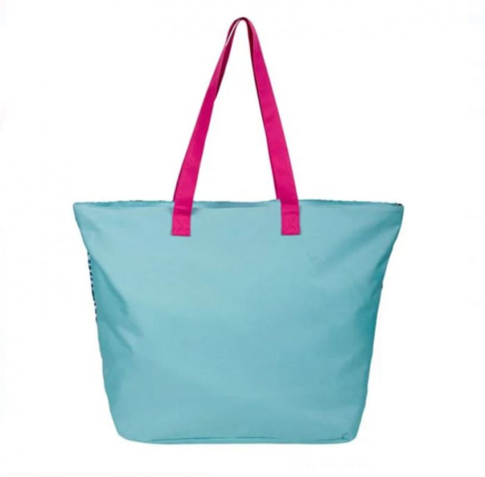 Geanta de plaja turcoaz Summer Vibes Only, 56x22x38 cm [4]