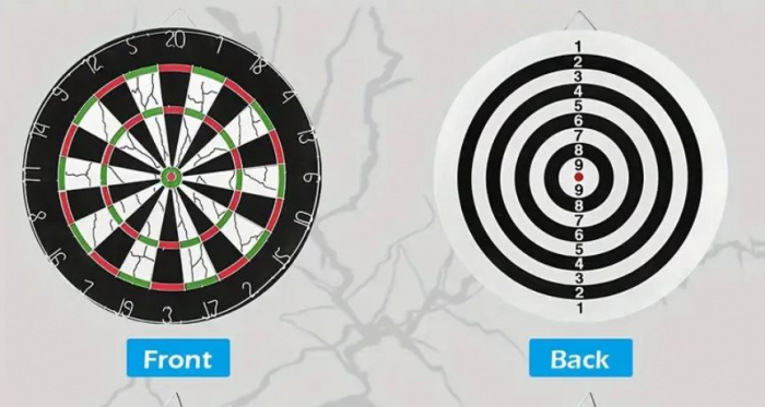 Tabla Darts, cu 2 fete, 5 sageti incluse, 44.6 cm [5]