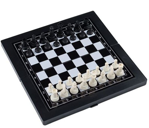 Joc magnetic 3 in 1, sah, table si dame, 35x35x2 cm [2]