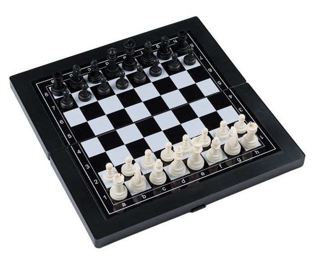 Joc magnetic 3 in 1, sah, table si dame, 35x35x2 cm [3]