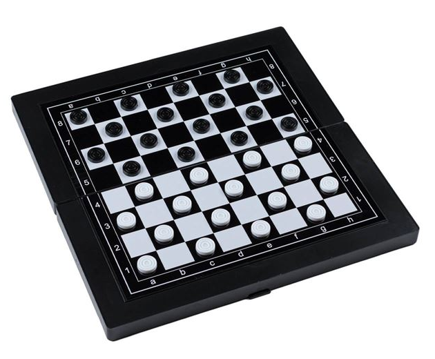 Joc magnetic 3 in 1, sah, table si dame, 35x35x2 cm [2]