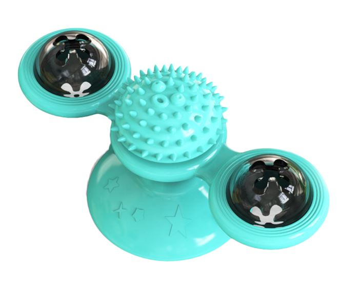 Jucarie interactiva pentru pisici, spinner dublu, silicon [2]