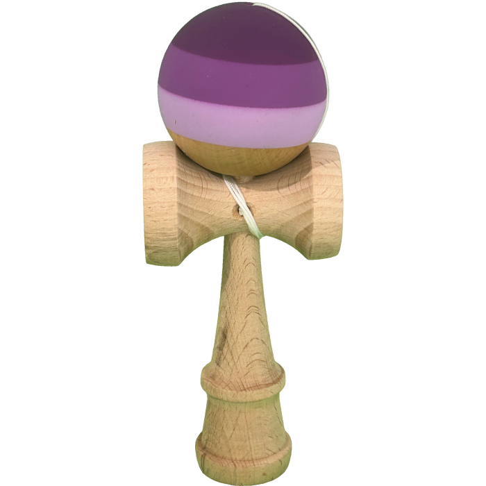 Kendama Profesionala, din lemn, 18x7x6 cm, gradient purpuriu/mov/lila [1]