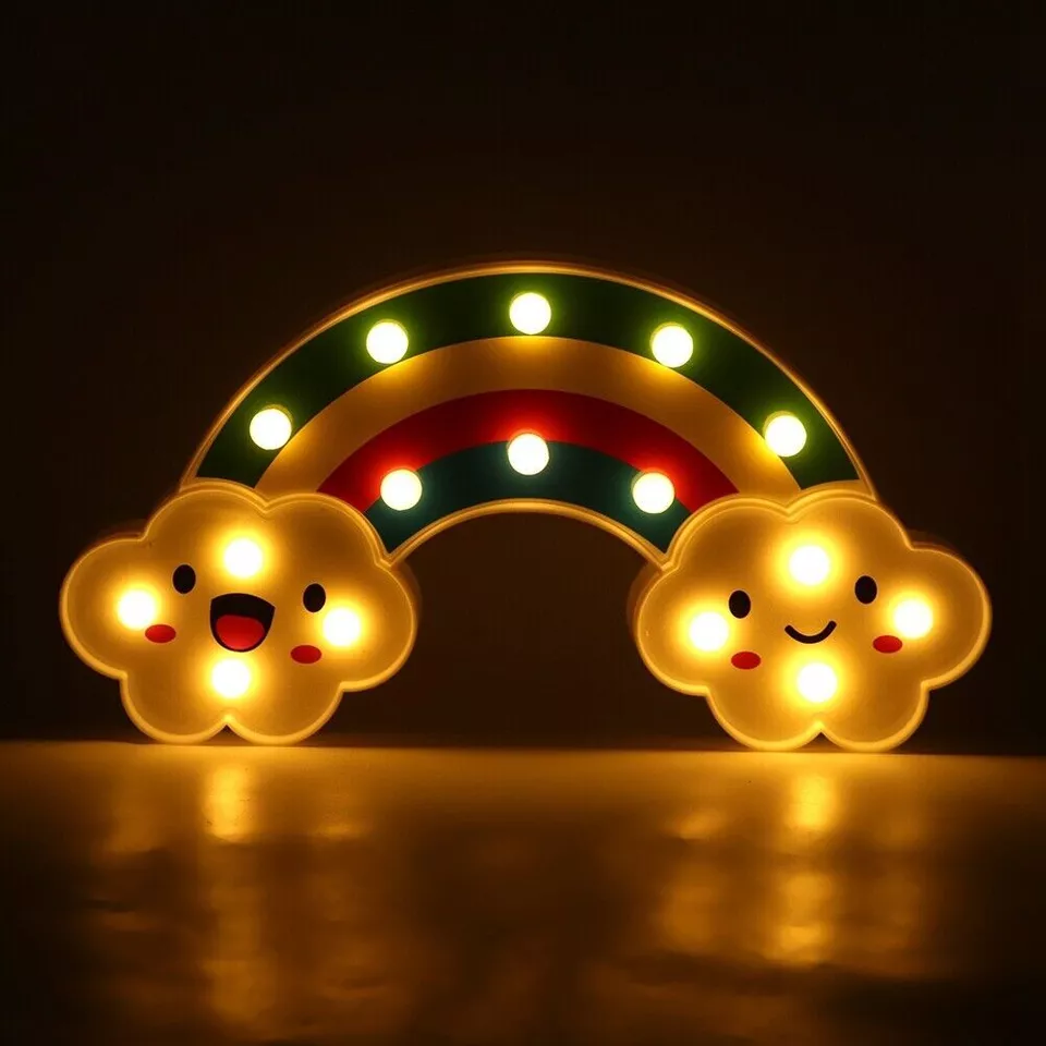 Lampa de veghe cu 16 leduri, curcubeu, 30x3x16cm [2]