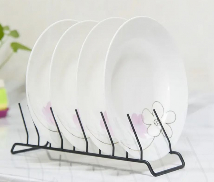 Organizator din otel pentru farfurii, 28x9x8 cm [5]
