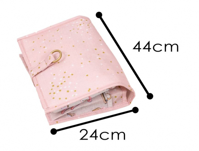 Organizator pentru scutece si accesorii, roz, 24x44 cm [3]