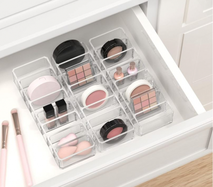 Organizator transparent pentru cosmetice, 25 x 8.5 x 5 cm [3]