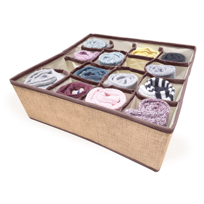 Organizator textil, 16 compartimente, 30x30x10.5 cm [2]