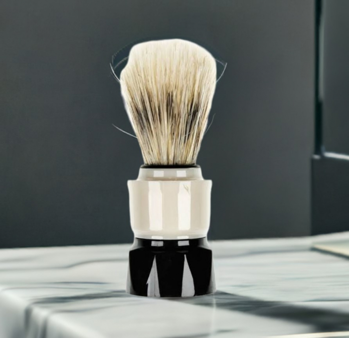 Pamatuf pentru ras, din par natural, 10 cm [2]