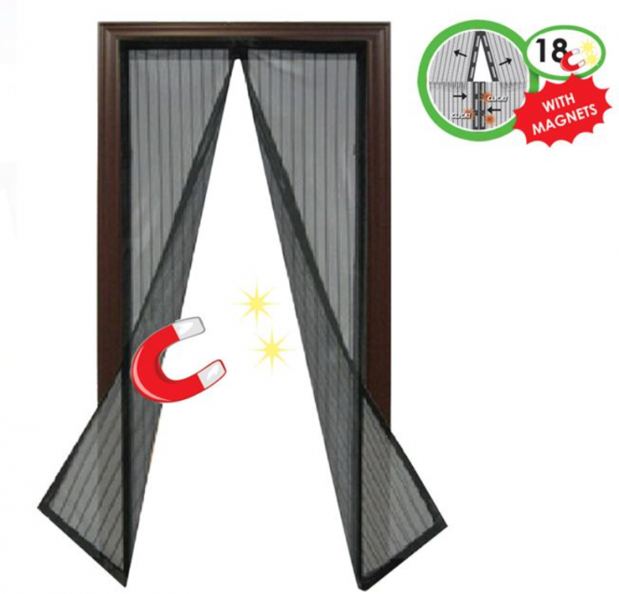 Perdea anti-insecte, din fibra de poliester, inchidere magnetica, 220x150 cm [3]
