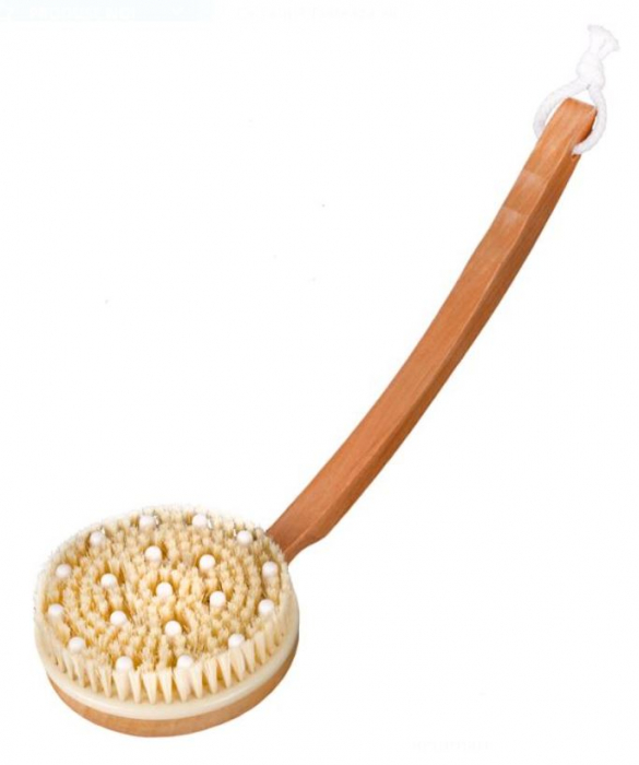 Perie de baie si masaj, cu maner detasabil, 37 cm [2]