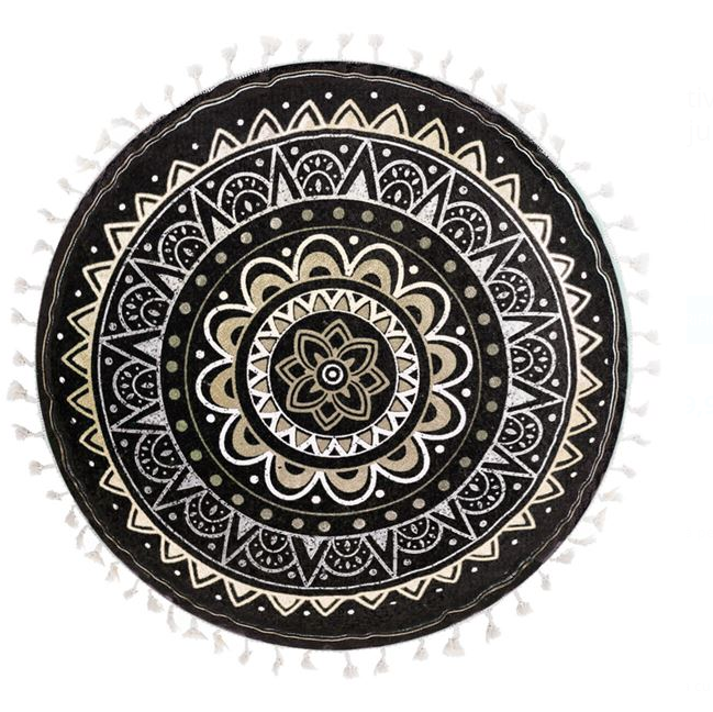 Perna decorativa rotunda, model mandala, 40x10 cm [4]