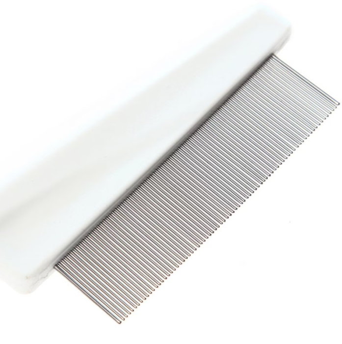 Pieptan pentru paduchi, maner ergonomic din plastic dur, dinti din otel inoxidabil [3]