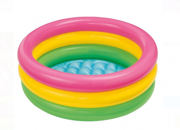 Piscina multicolora pentru bebelusi, 61x22cm [2]