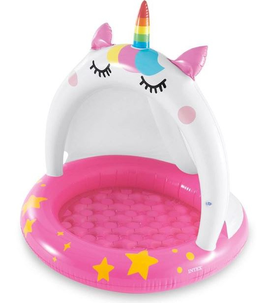 Piscina pentru copii, acoperita, model unicorn, Ø102 x 102 cm [2]