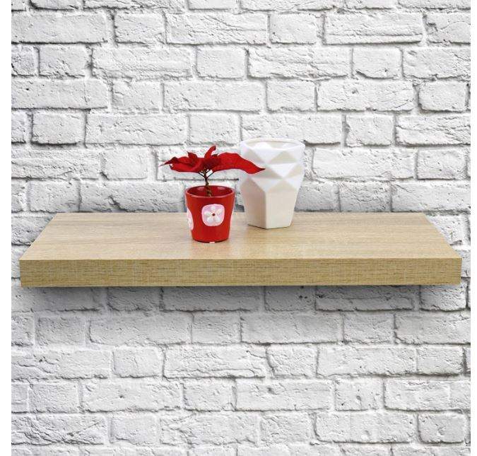 Polita suspendata MDF, Stejar Sonoma, 60x23.5x3.8 cm [4]